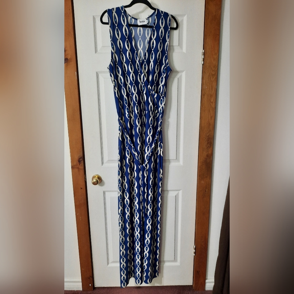 Leota Plus Size Print Maxi Dress NWOT
